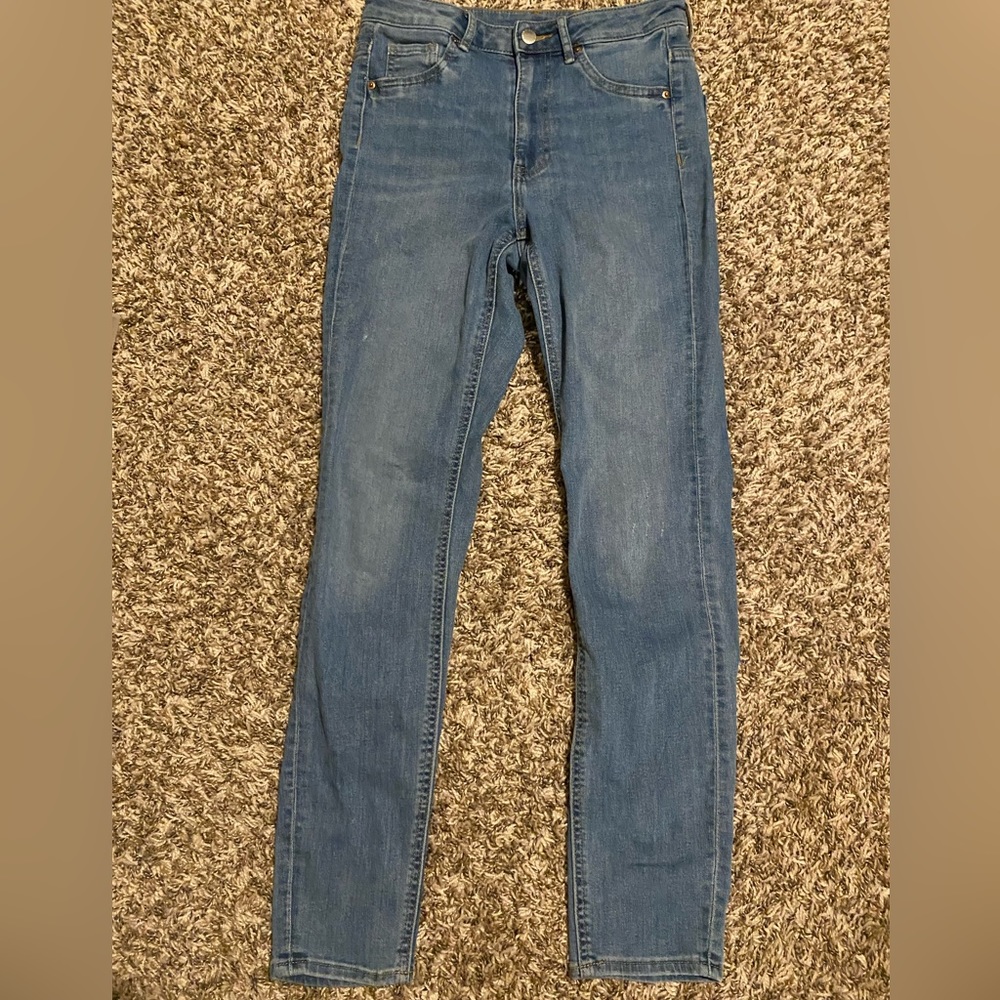 Light blue jean jeggings, H&M size 4